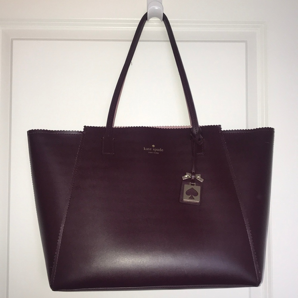 Burgundy Kate Spade Tote